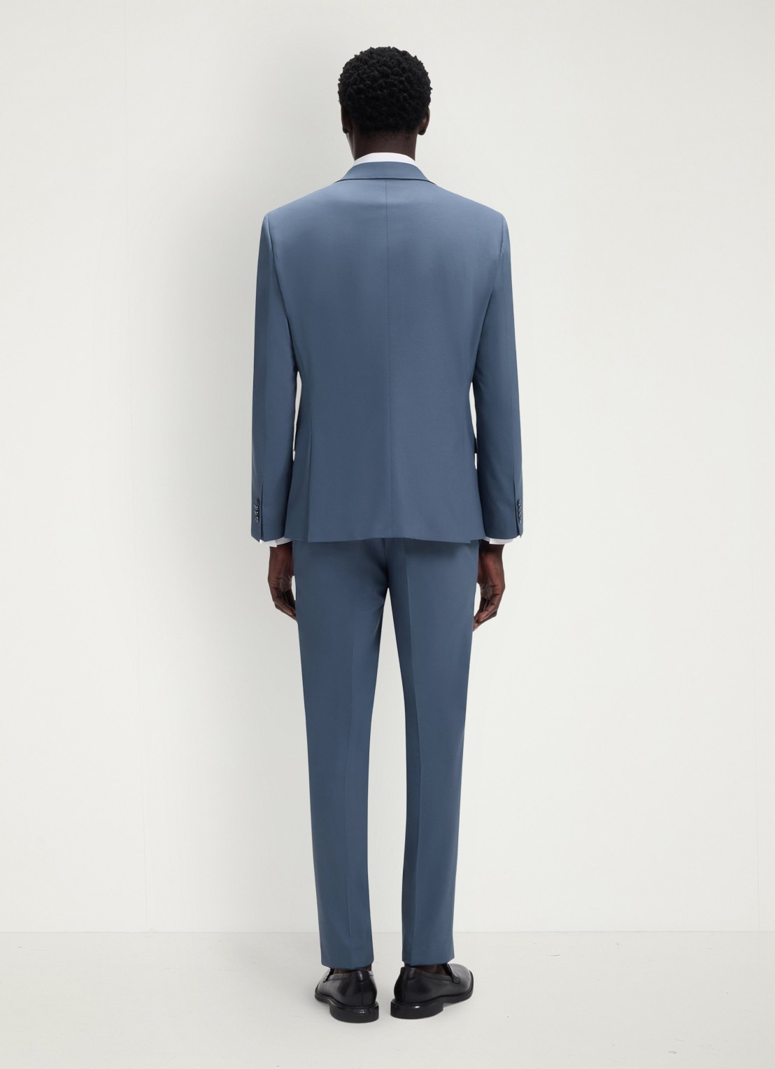 HUGO Henry/Getlin232X slim fit 2-delig pak in wolblend - achterkant 3 open blue-496