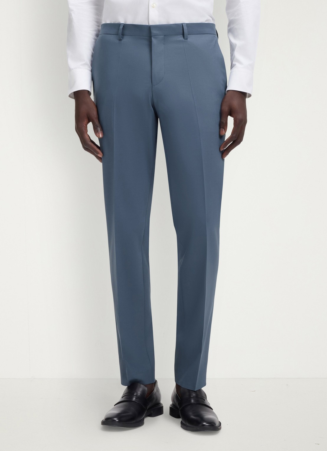 HUGO Henry/Getlin232X slim fit 2-delig pak in wolblend - detail 7 open blue-496