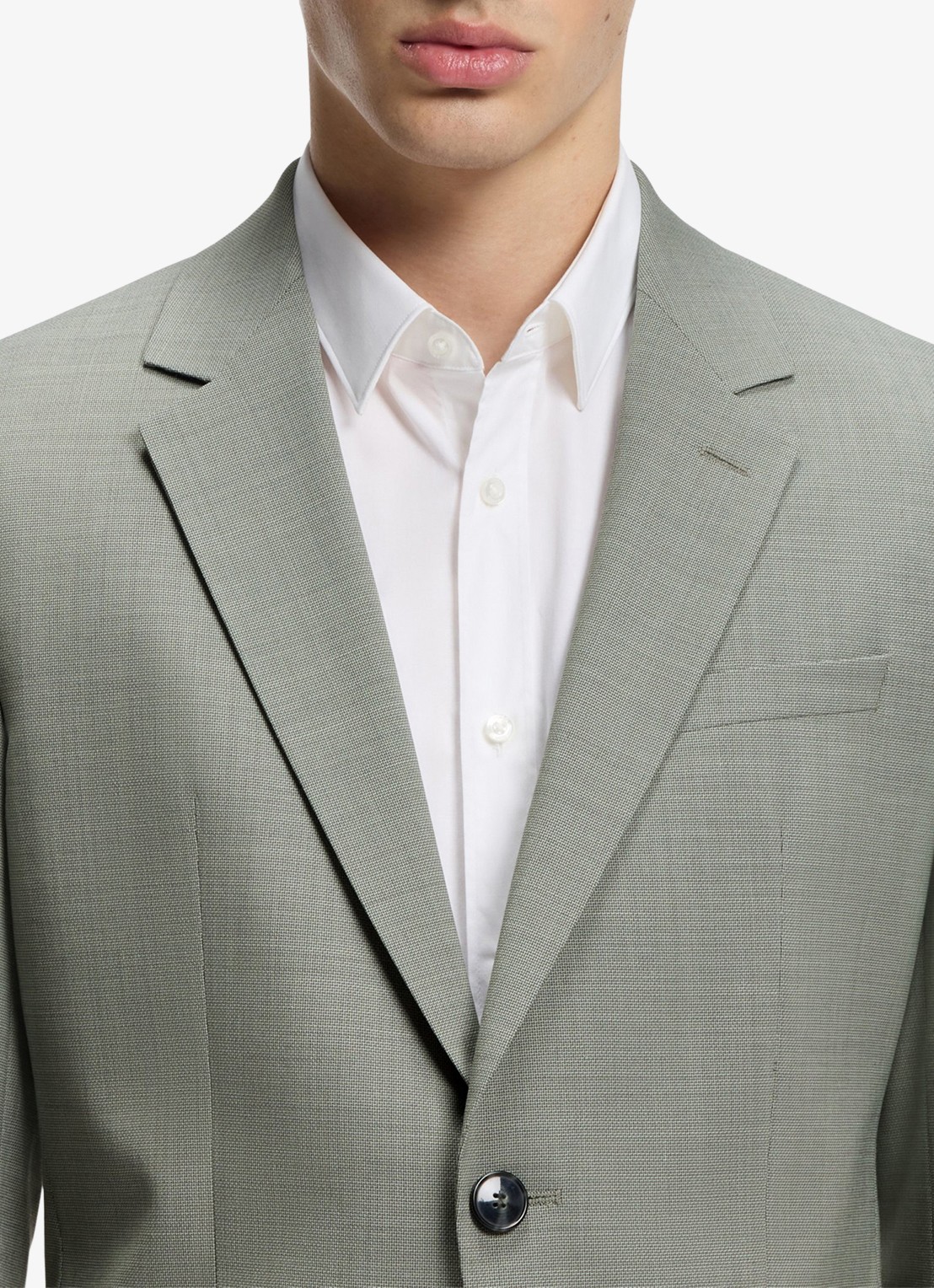 HUGO Henry-Getlin253X slim fit 2-delig pak in wolblend - detail 5 light/pastel green-337 / groen