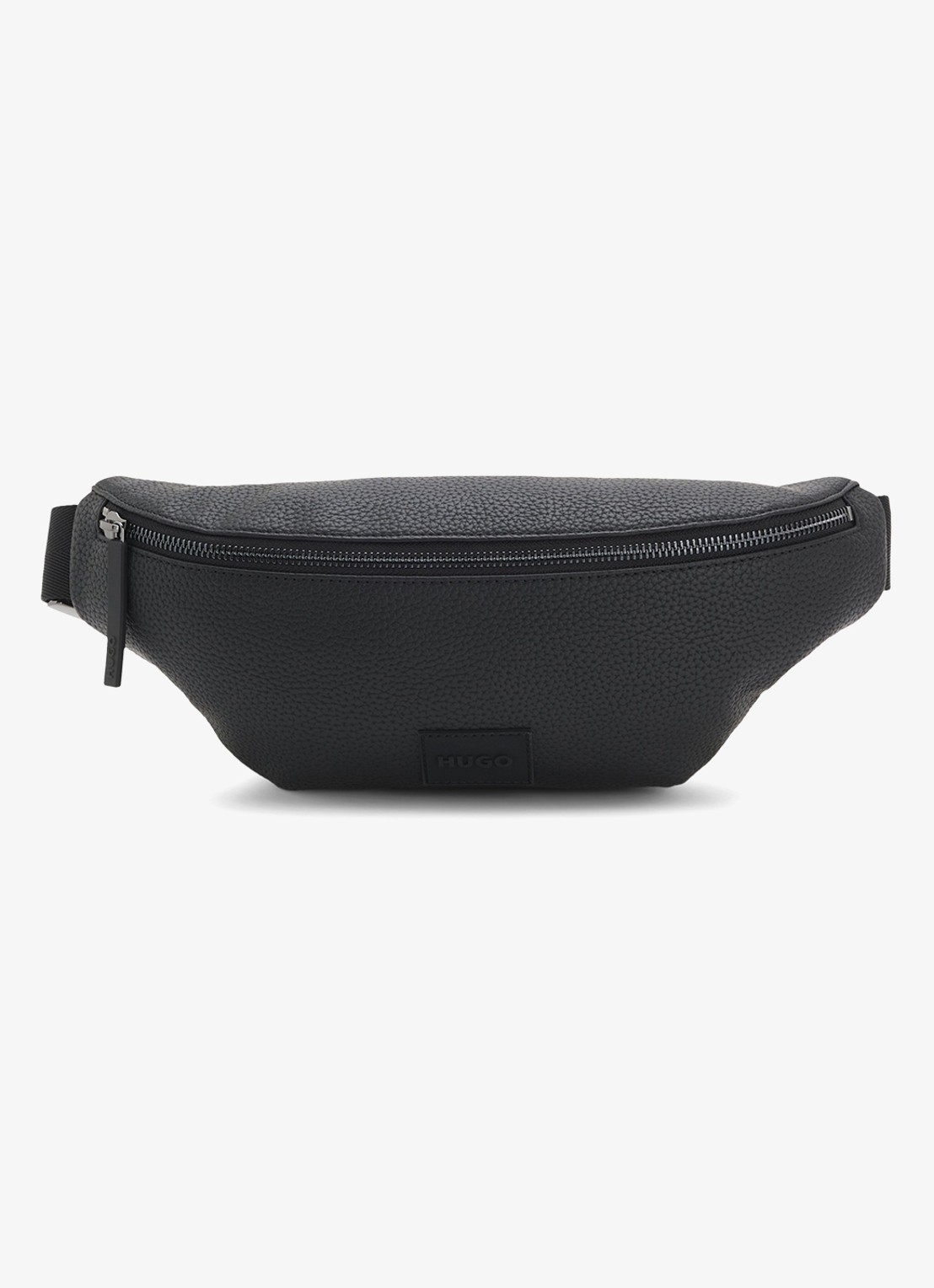 HUGO Heuptas met logo - voorkant black-002 / zwart