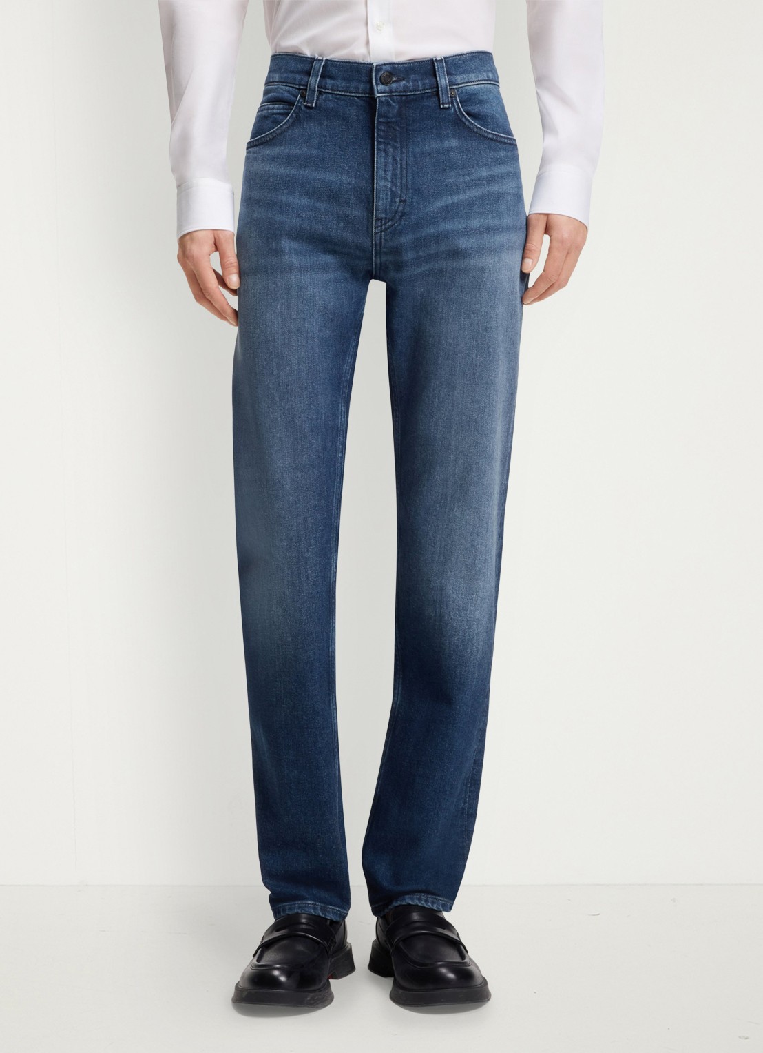 HUGO High waist slim fit jeans in katoenblend - detail 4 denim