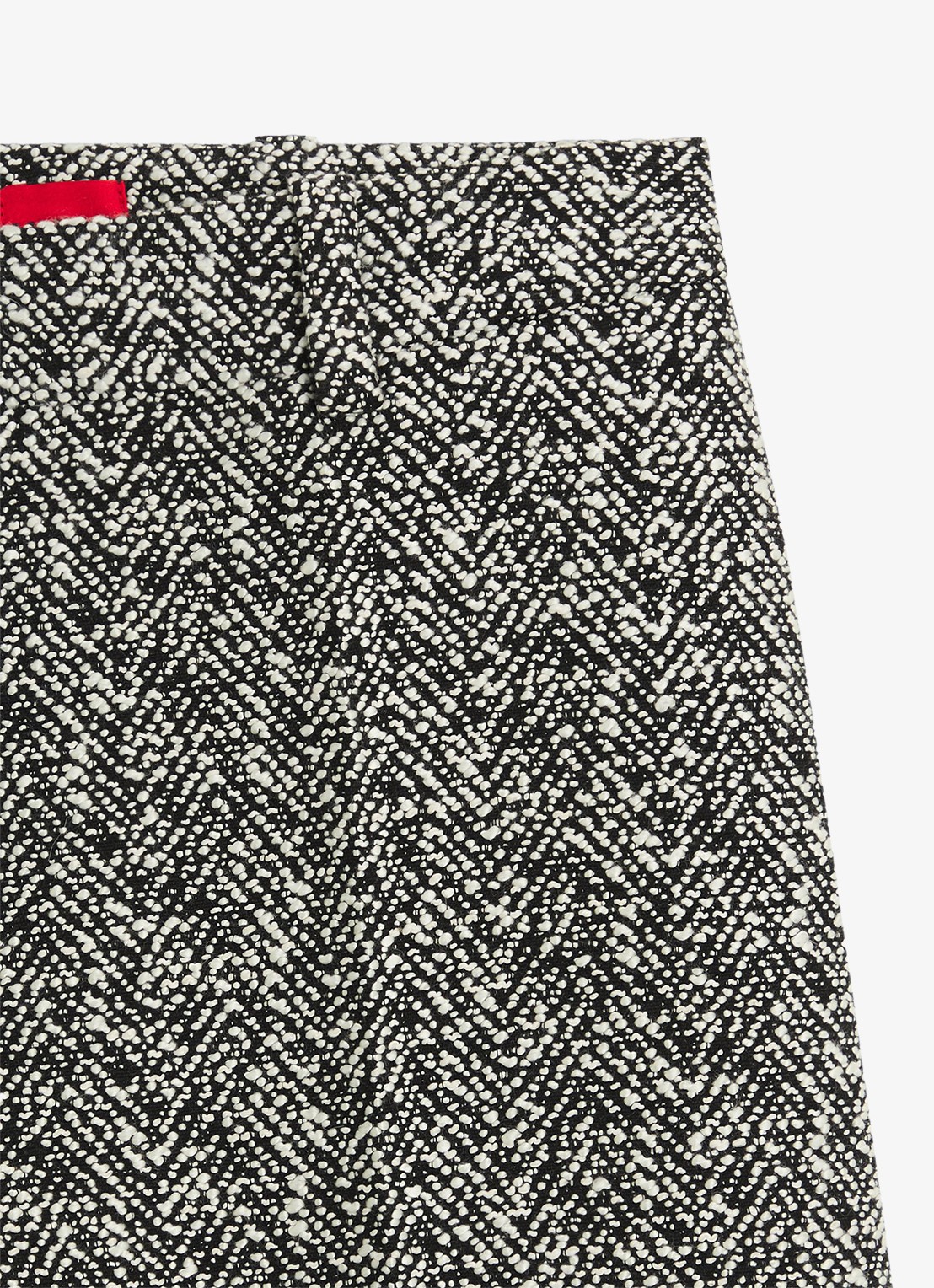 HUGO High waist straight fit pantalon met steekzakken  - detail 3 middengrijs