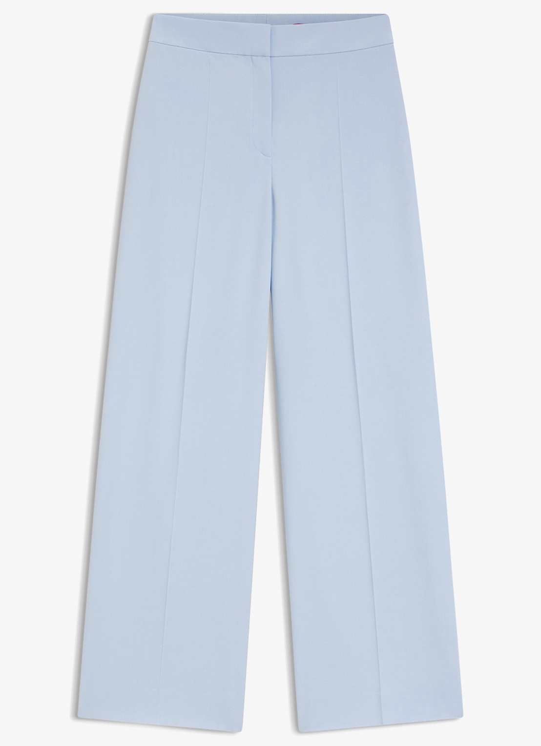 HUGO High waist wide fit pantalon met paspelzak - voorkant open blue-476 / blauw