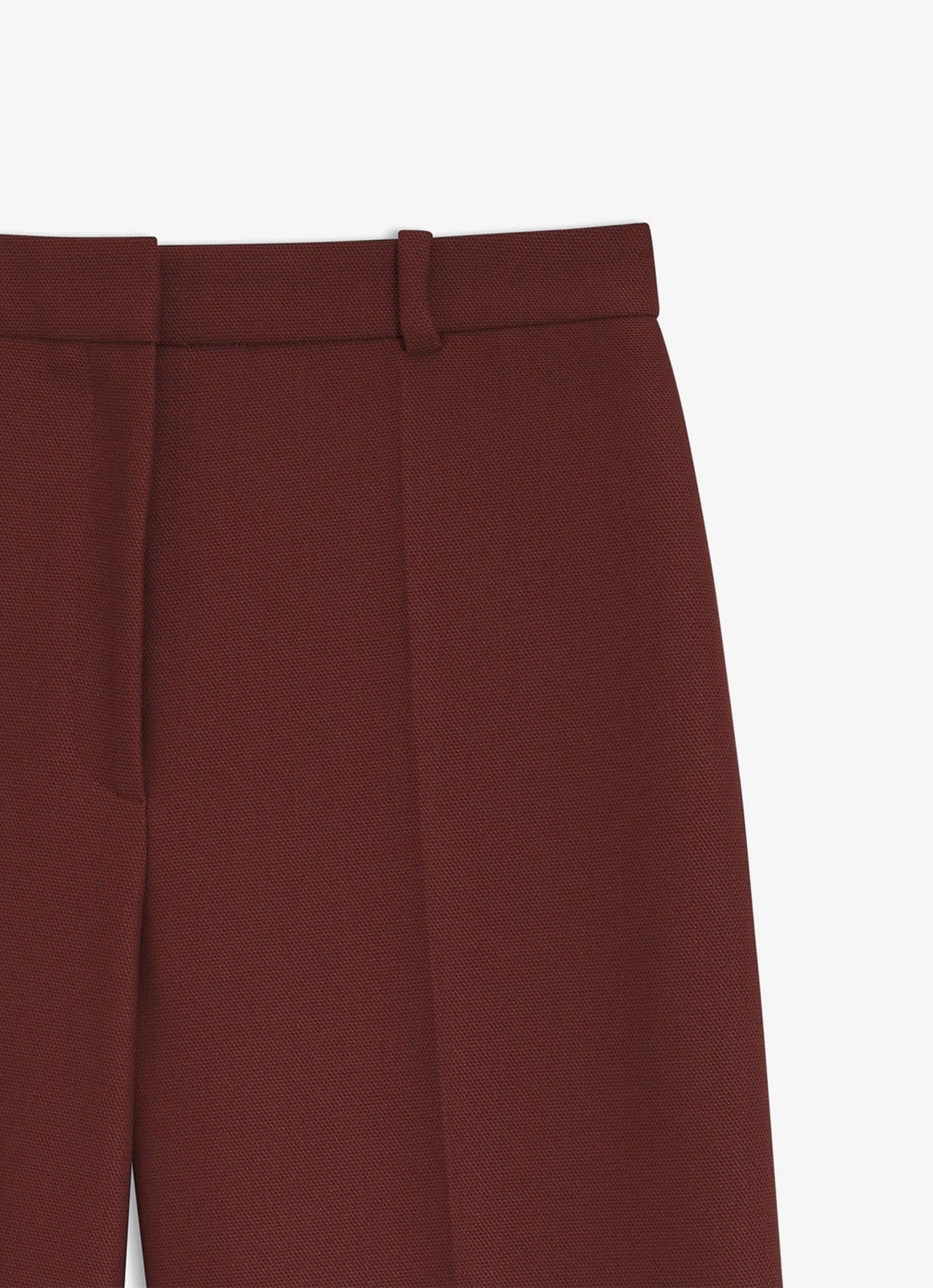HUGO High waist wide fit pantalon met steekzakken - detail bruin
