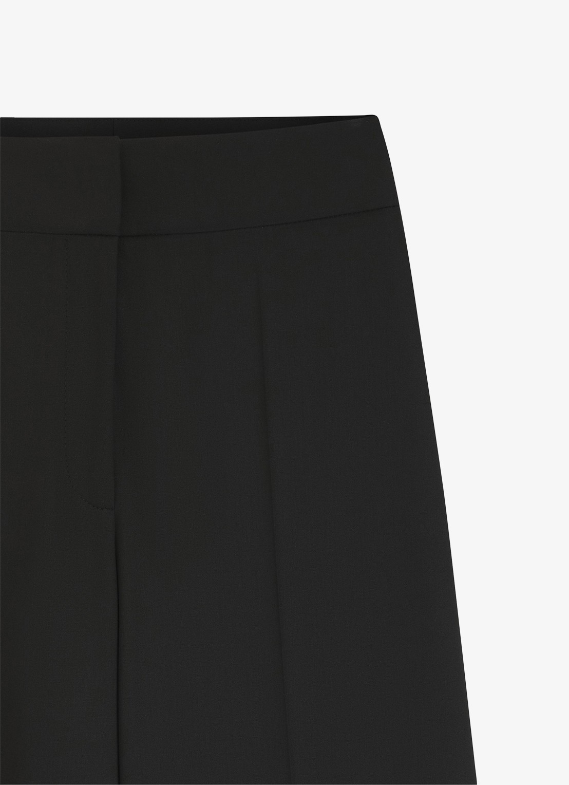 HUGO High waist wide fit pantalon met steekzakken - detail 3 zwart