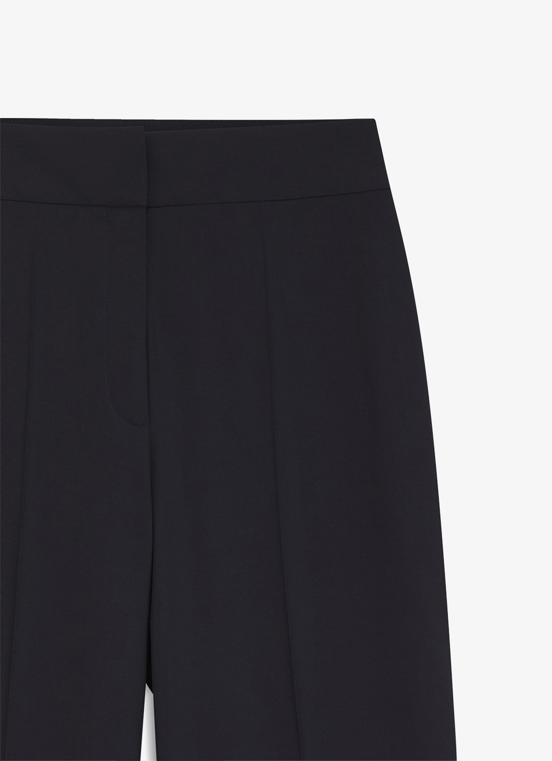 HUGO High waist wide fit pantalon met steekzakken - detail 3 blauw