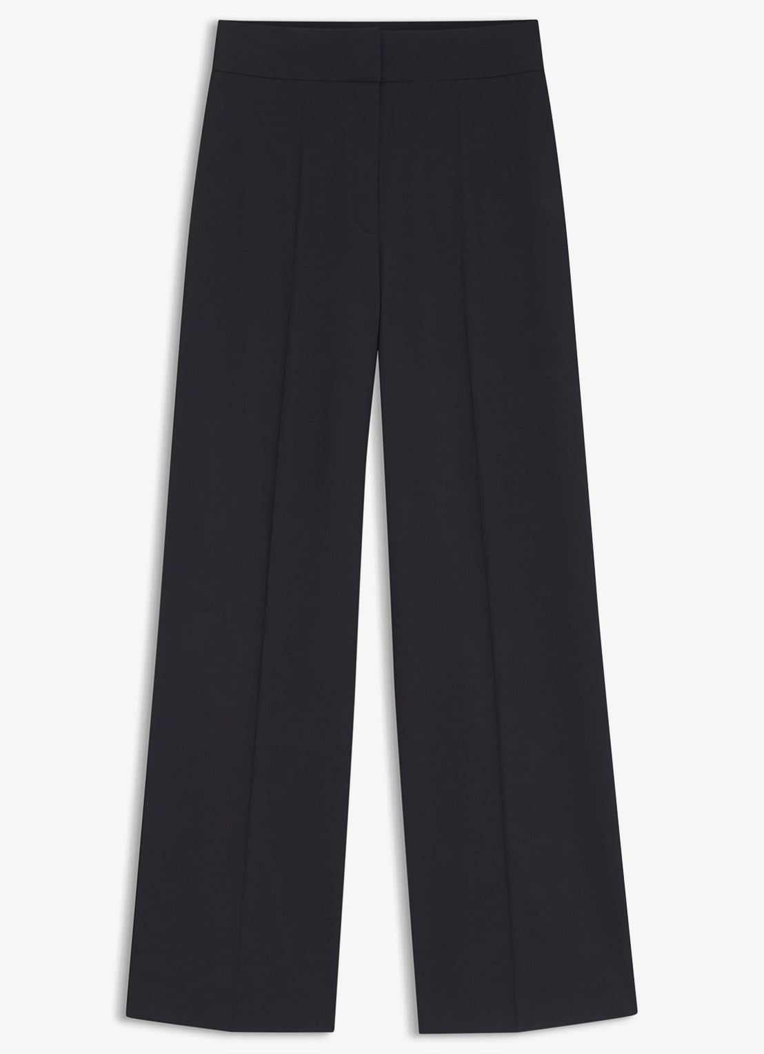 HUGO High waist wide fit pantalon met steekzakken - voorkant 5 blauw