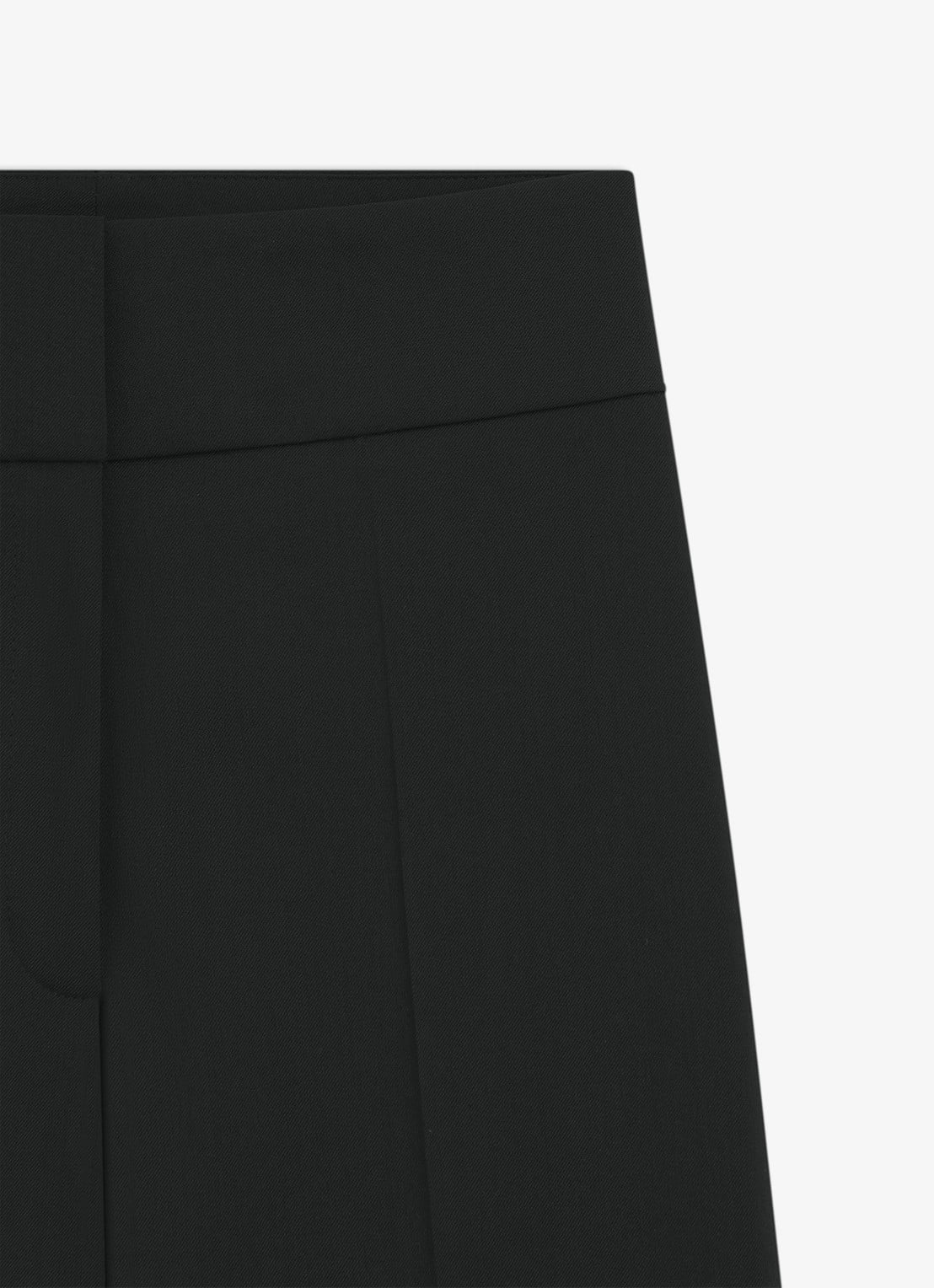 HUGO Himia high waist straight fit pantalon in wolblend met steekzakken - detail 5 zwart