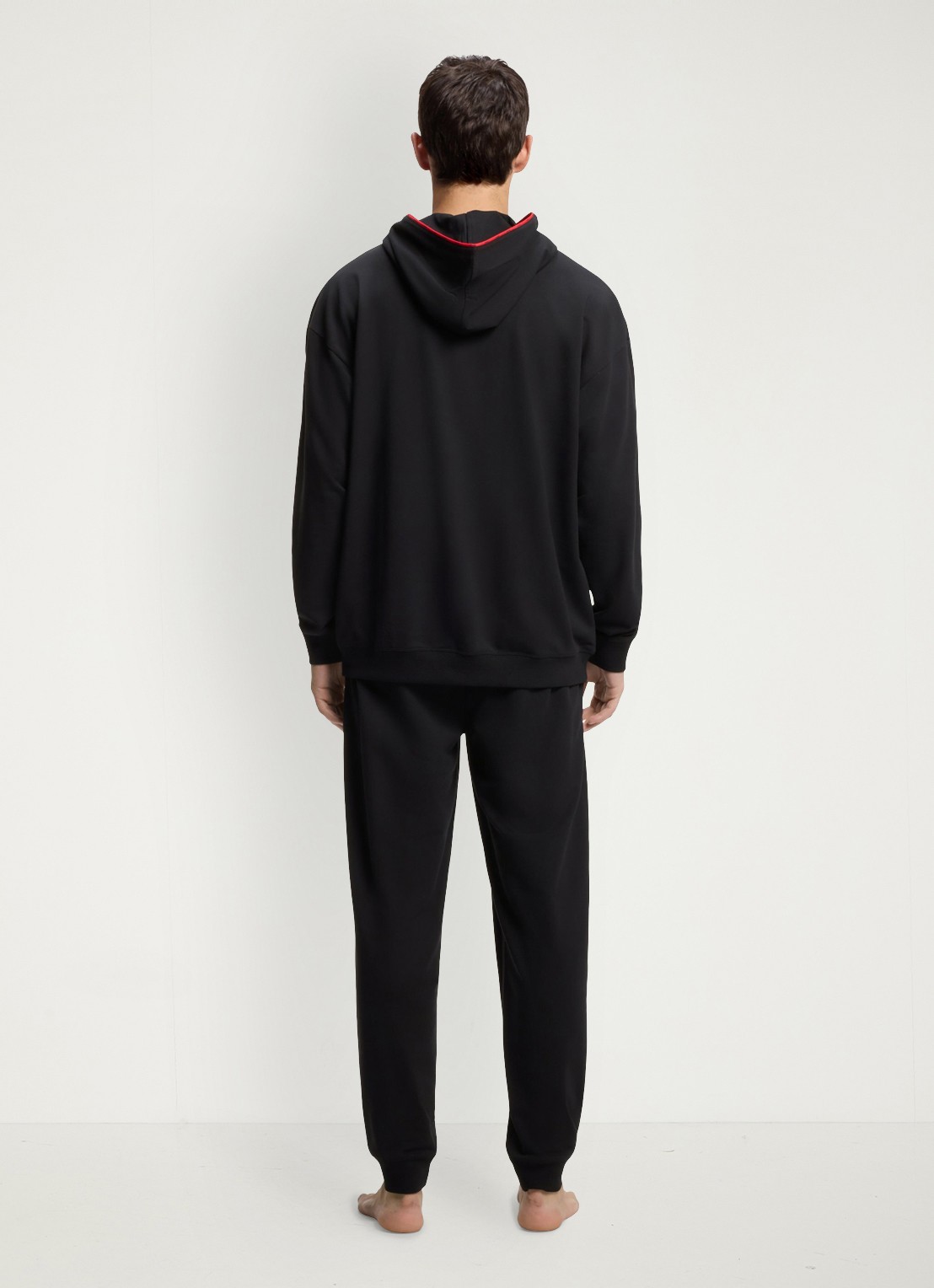 HUGO Hoodie met logo - achterkant zwart