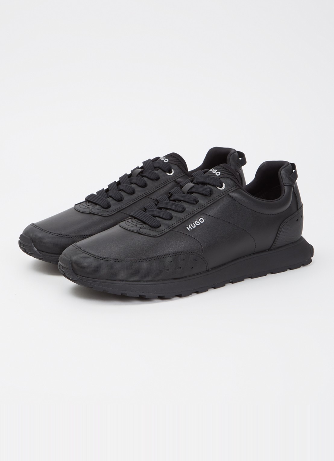 HUGO Icelin sneaker met logo - detail 3 zwart