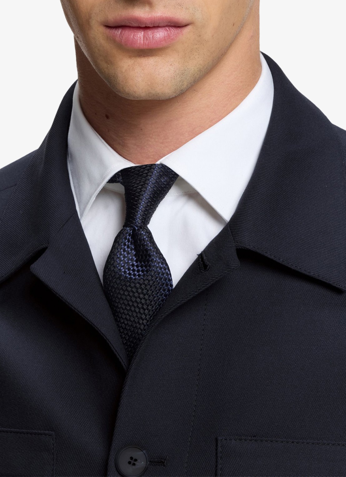 HUGO Jack met borstzakken - detail 5 donkerblauw
