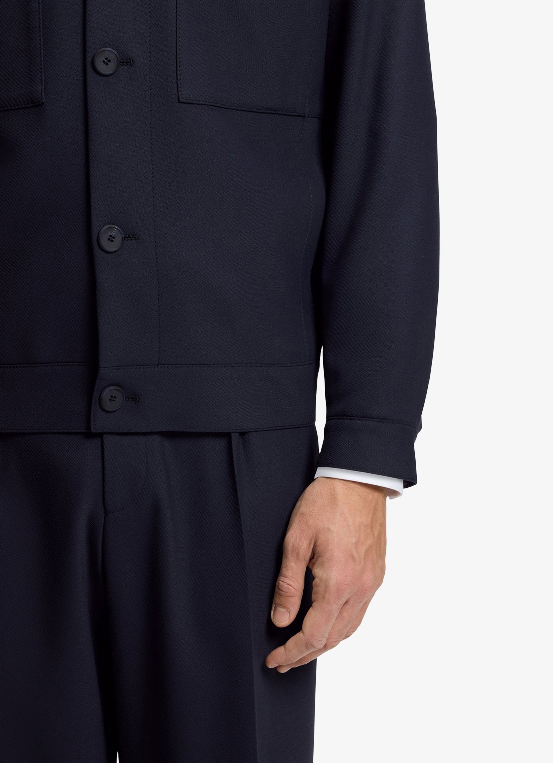 HUGO Jack met borstzakken - detail 6 donkerblauw