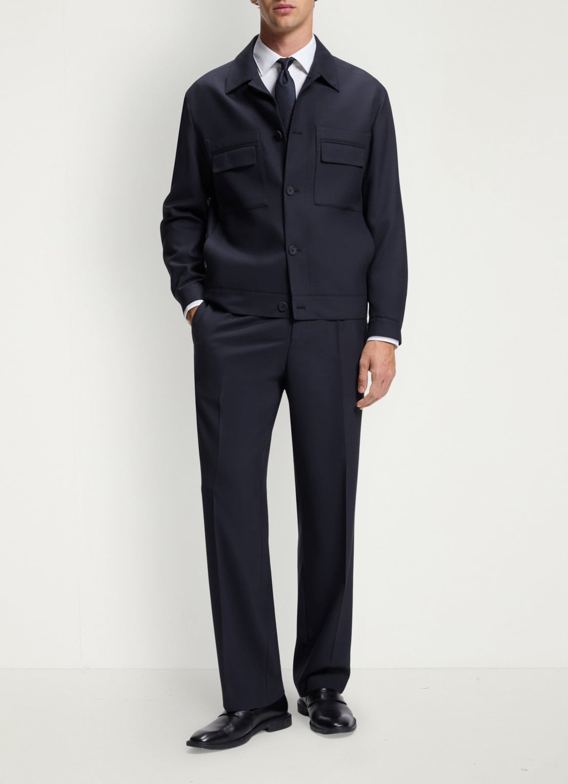 HUGO Jack met borstzakken - voorkant 2 donkerblauw
