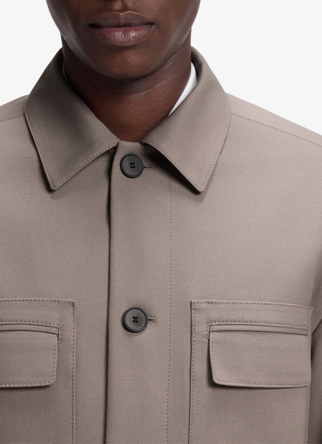 HUGO Jack met borstzakken - detail 5 beige