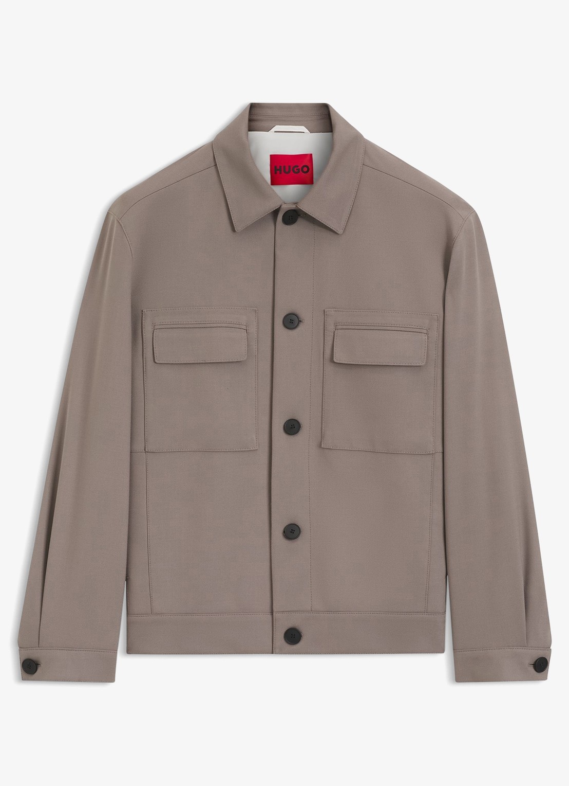 HUGO Jack met borstzakken - voorkant beige
