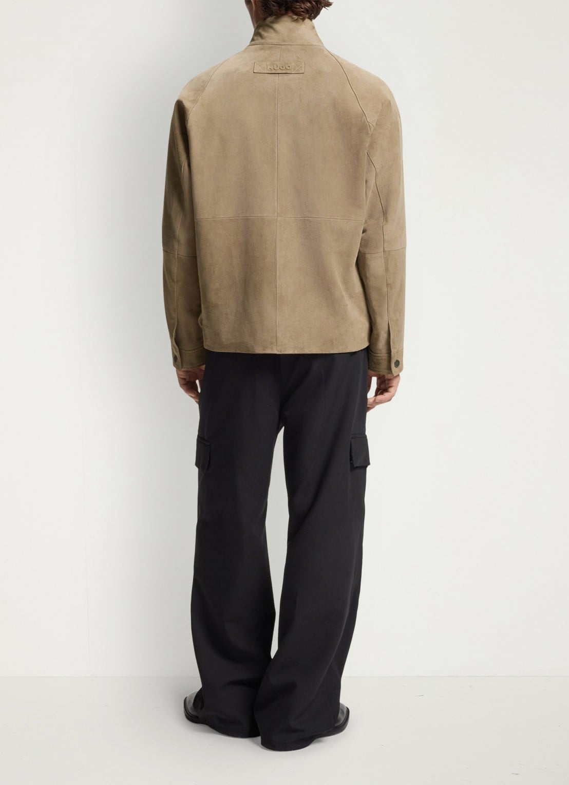 HUGO Jack van suède - achterkant 6 beige