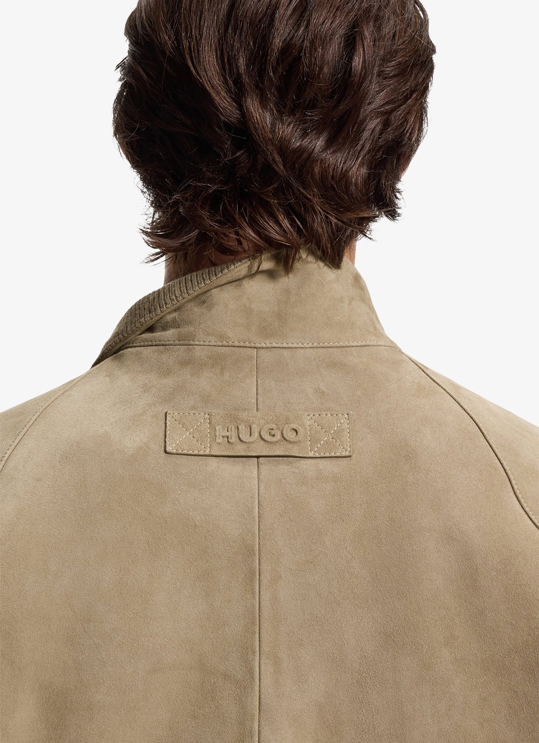 HUGO Jack van suède - detail 5 beige