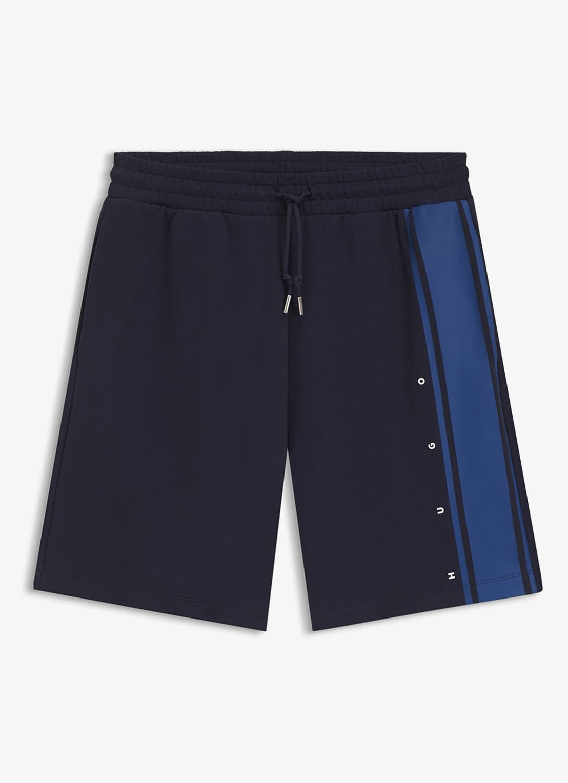 HUGO Korte broek van katoen - voorkant 4 blauw