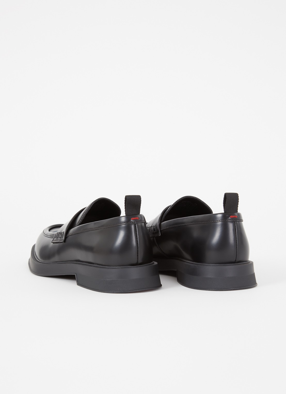 HUGO Lenner loafer van leer - achterkant 5 zwart