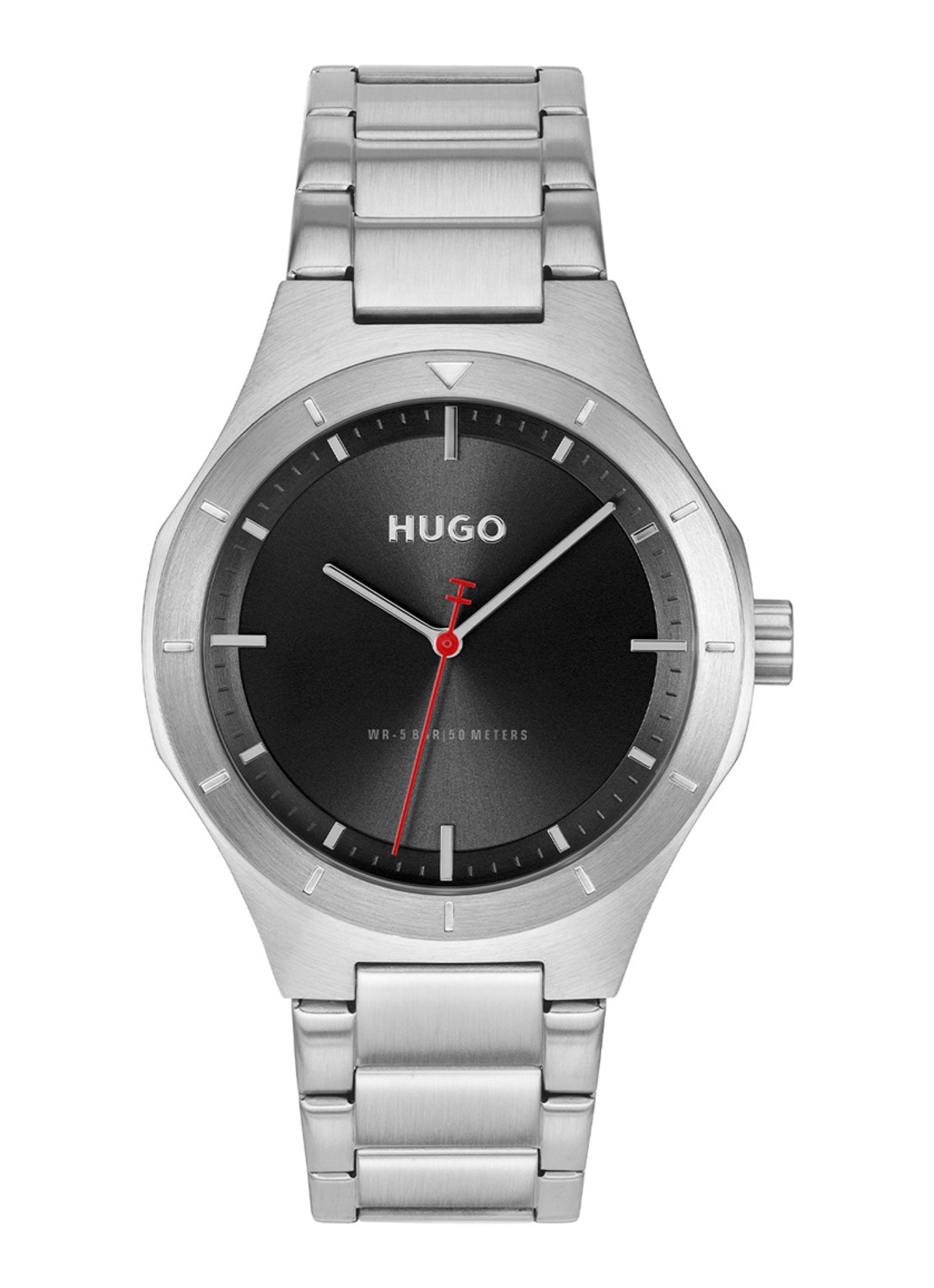 HUGO #LIT horloge HU1530447 - voorkant zilver