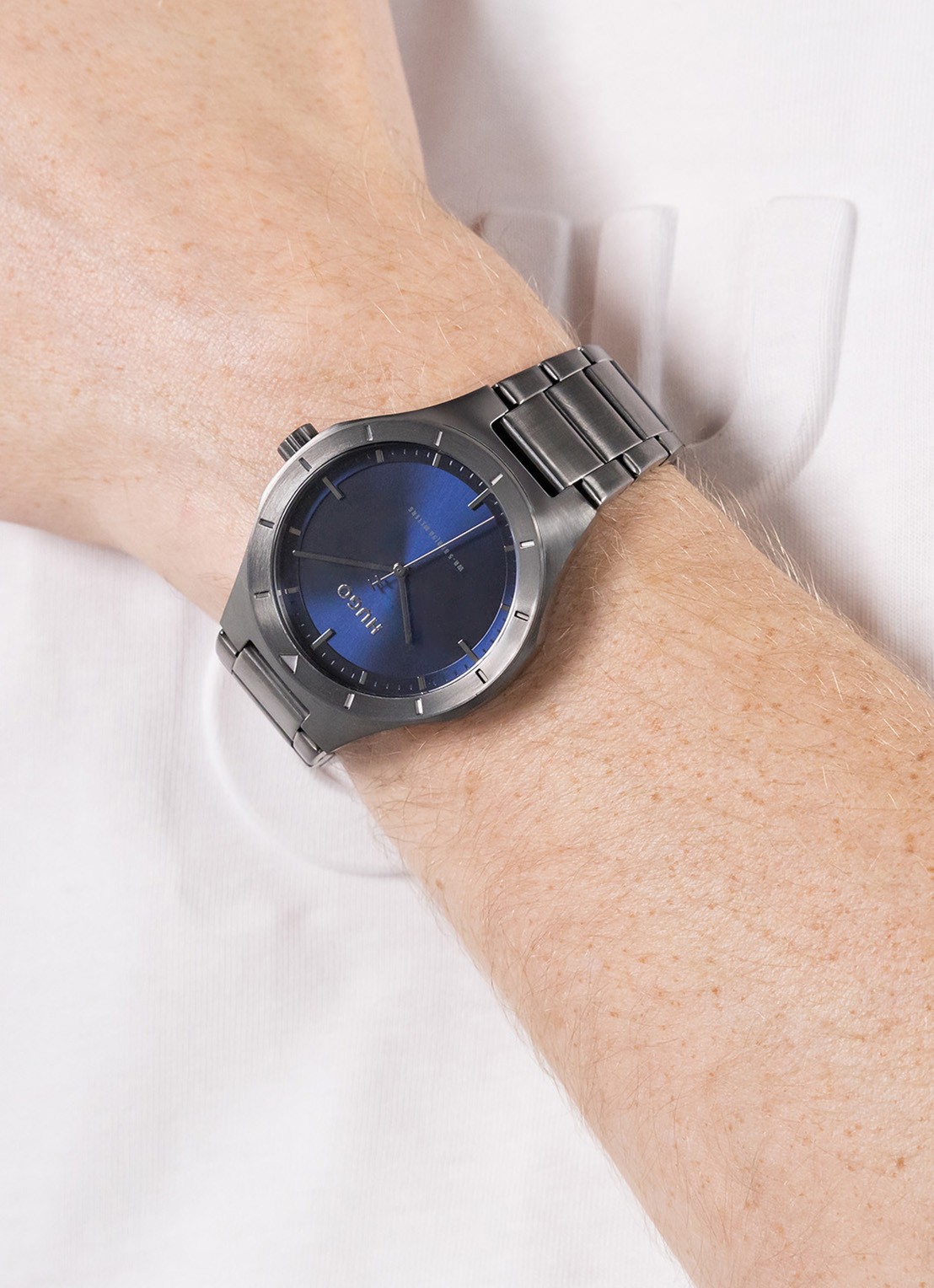 HUGO #LIT horloge HU1530448   - voorkant 2 antraciet