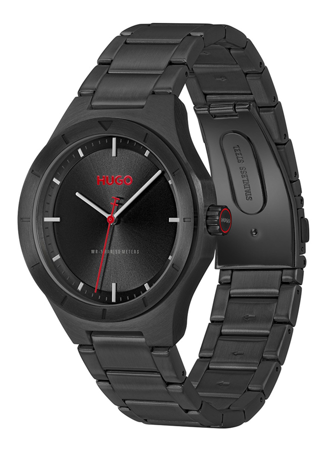 HUGO #LIT horloge HU1530450   - detail zwart