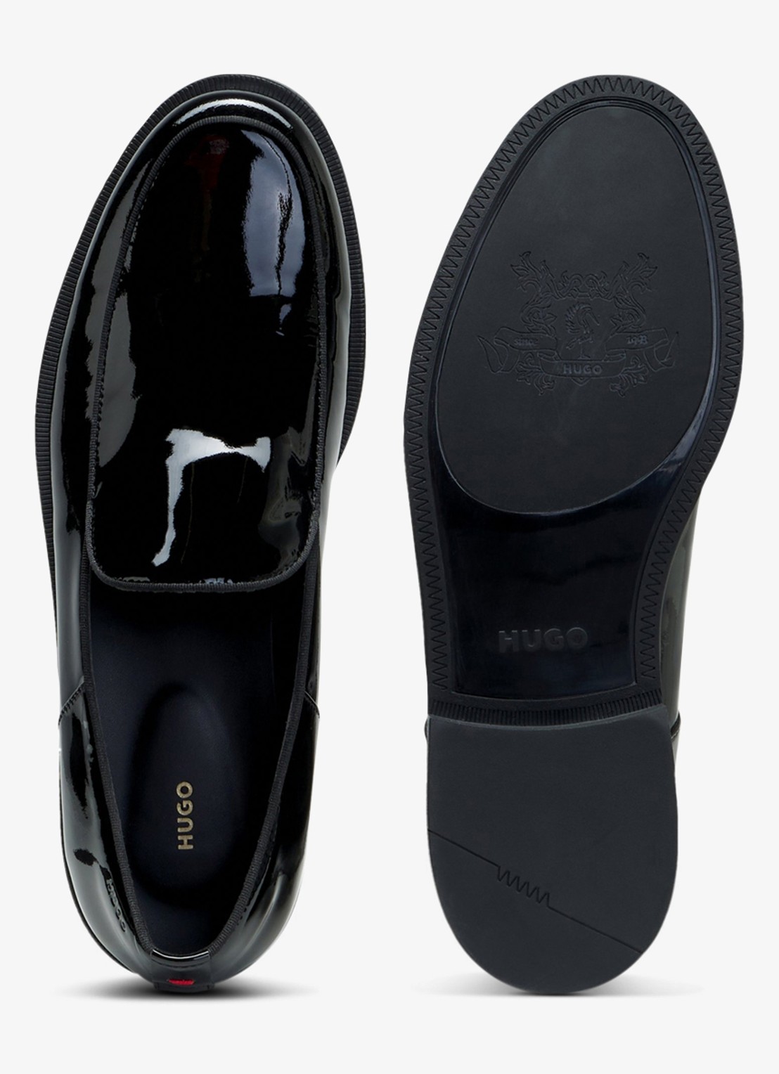 HUGO Loafer van lakleer - detail 5 black-001 / zwart