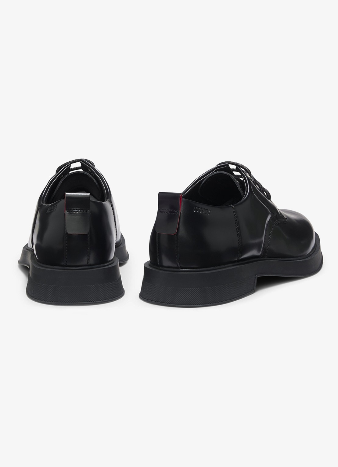 HUGO Loafers van leer - detail 2 zwart