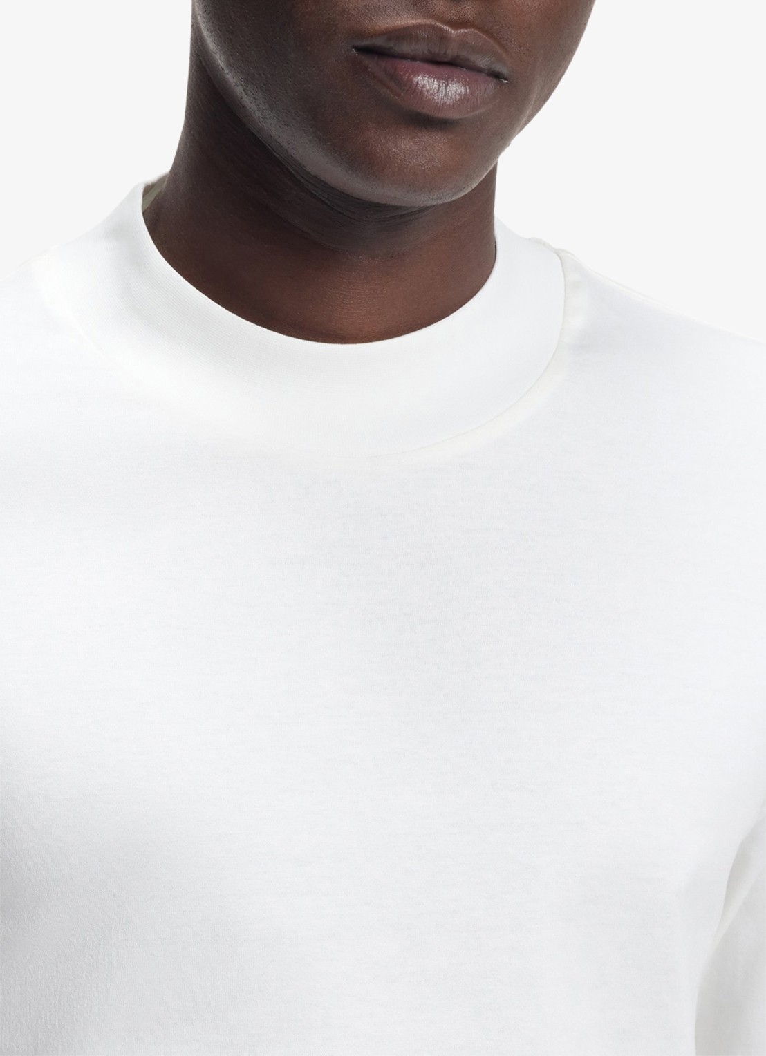 HUGO Longsleeve met opstaande kraag - detail 5 creme