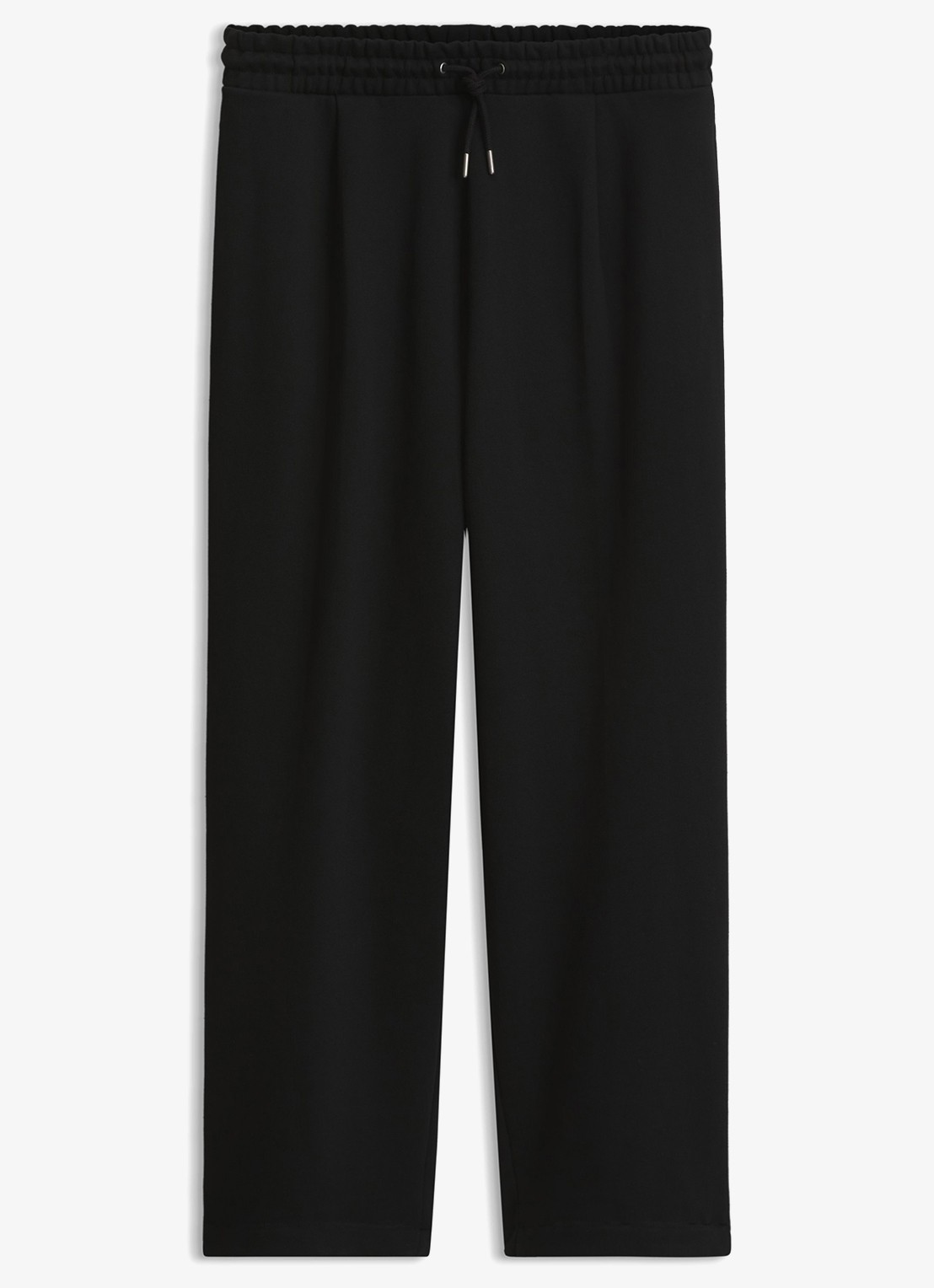 HUGO Loose fit broek met opgestikte zakken en studs - voorkant 4 zwart