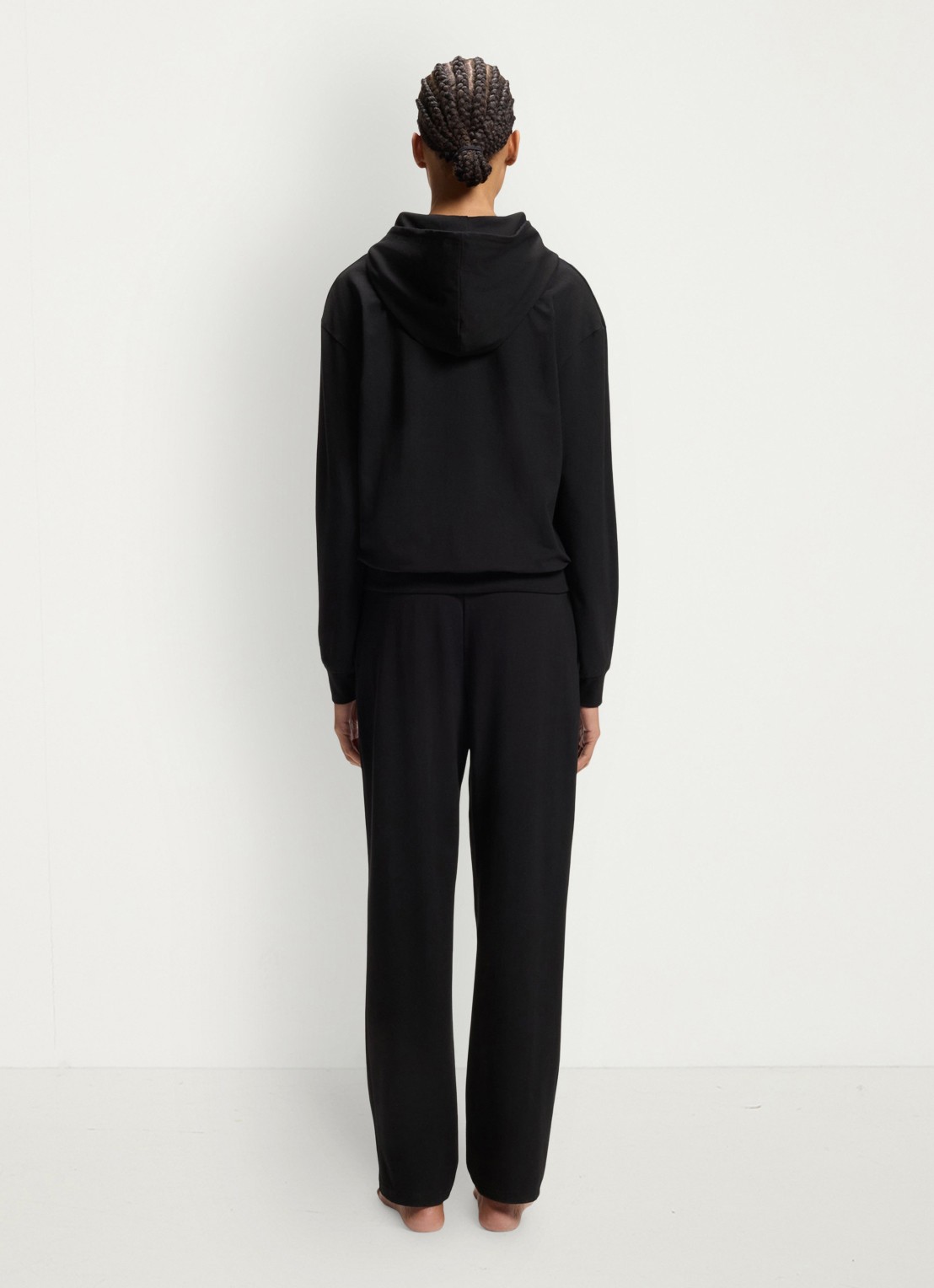 HUGO Lounge hoodie met logo - achterkant 5 zwart