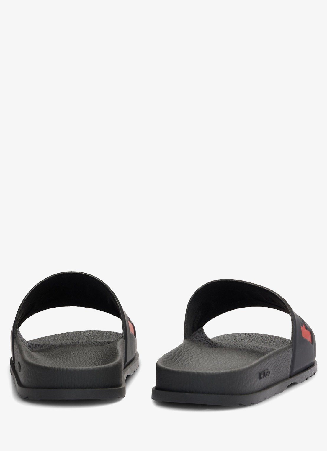 HUGO Match It slipper met logo - achterkant 2 steenrood