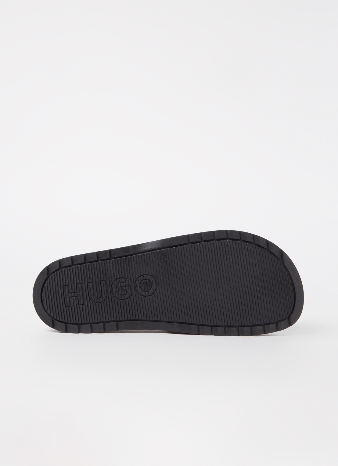 HUGO Match It slipper met logo - detail 3 neongeel