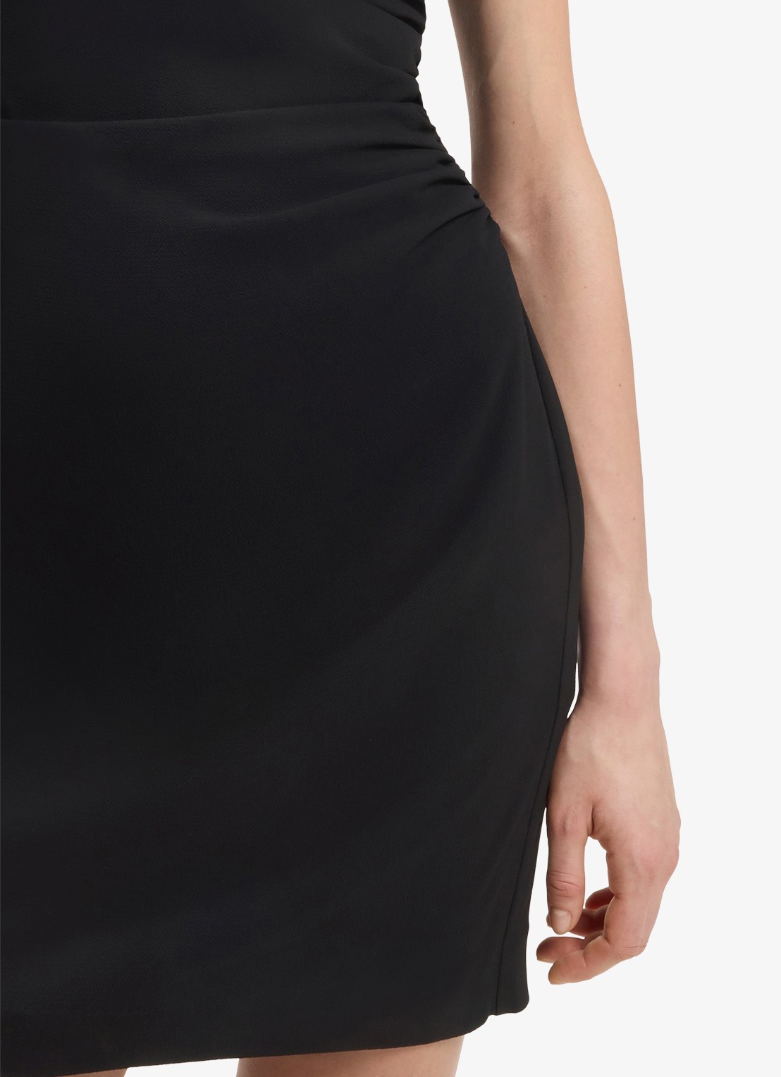 HUGO Mini jurk met geplooid detail - detail 5 zwart