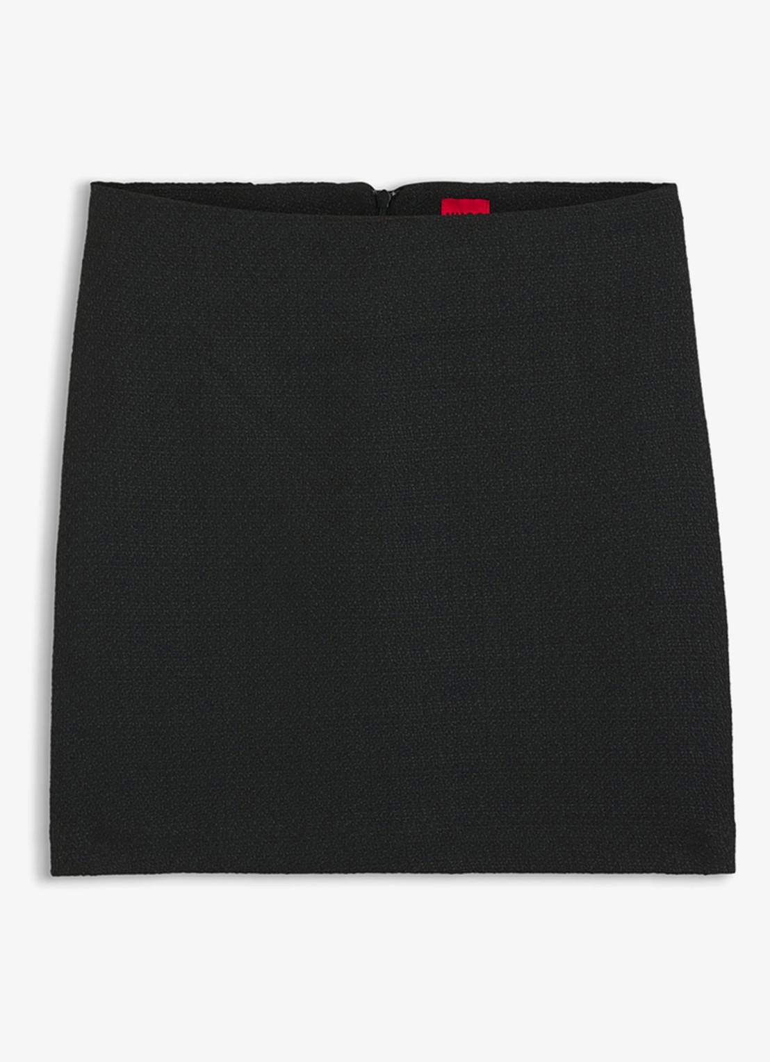 HUGO Minirok van bouclémateriaal - voorkant 5 zwart