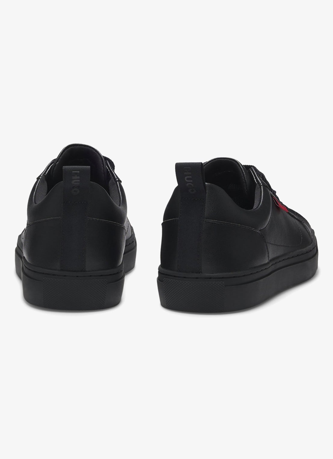 HUGO Morrie sneaker met logo - achterkant 3 zwart
