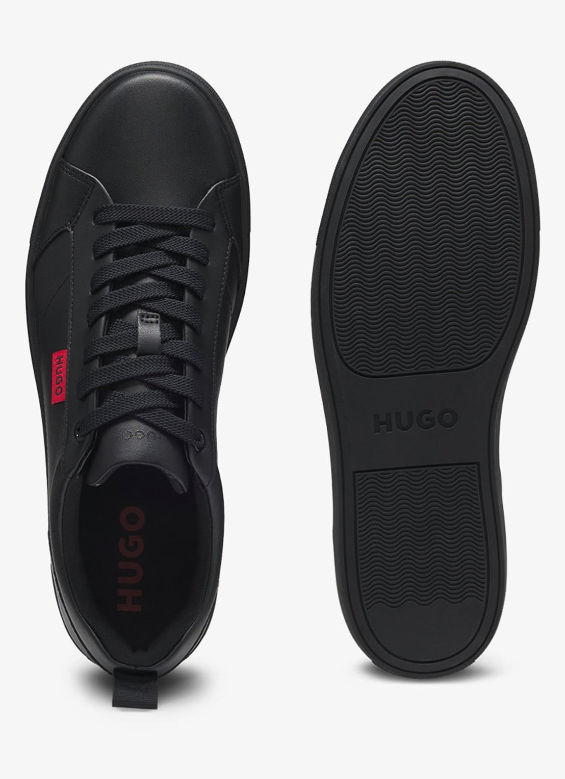 HUGO Morrie sneaker met logo - detail 5 zwart
