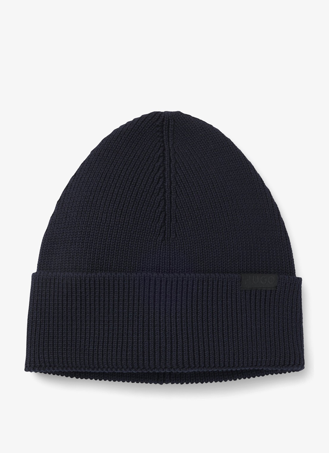 HUGO Muts van wol - voorkant navy-410 / blauw