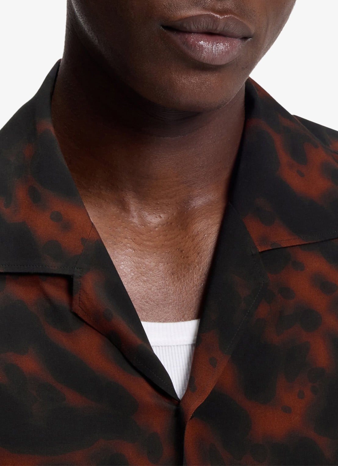 HUGO Oversized overshirt met grafische print - detail 4 zwart