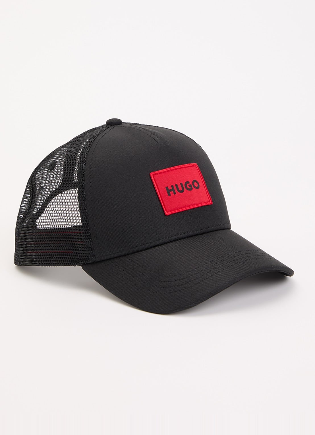 HUGO Pet met logo - voorkant zwart