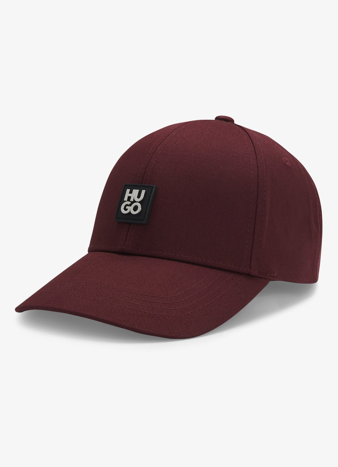 HUGO Pet met logo - voorkant 3 bordeauxrood
