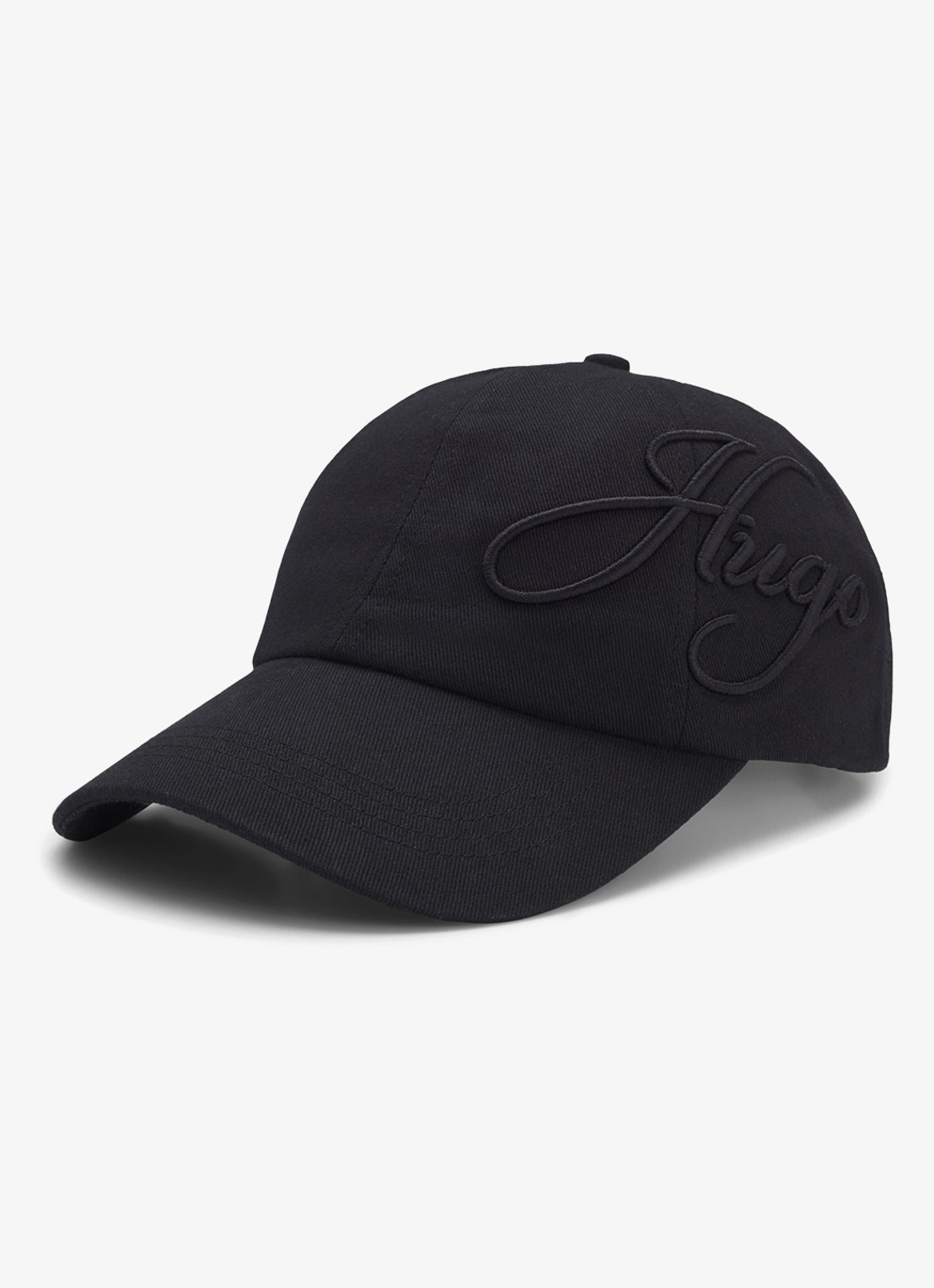 HUGO Pet met logoborduring - achterkant 2 zwart