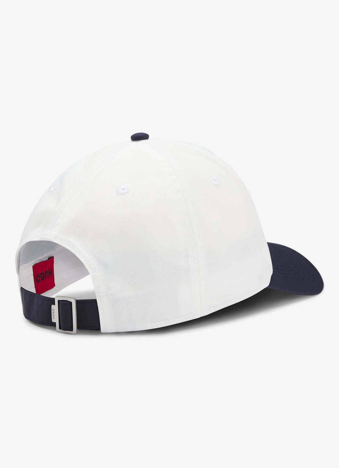 HUGO Pet met logoborduring - achterkant 3 creme