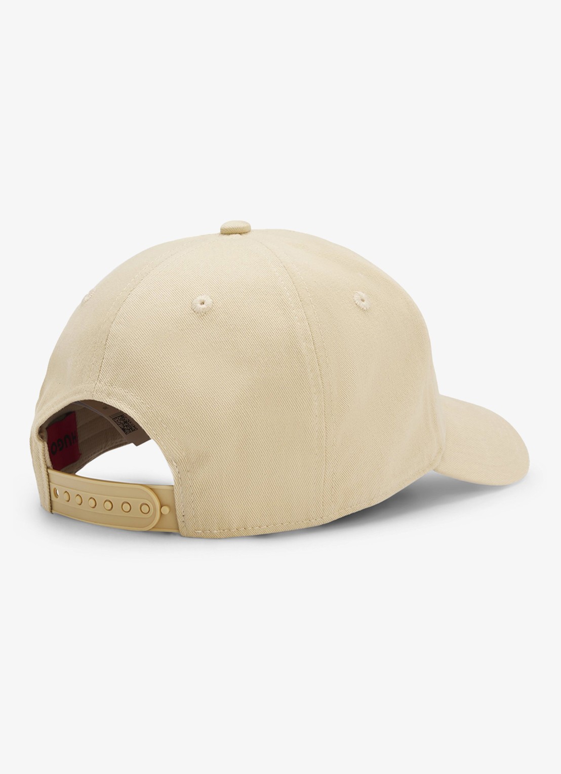 HUGO Pet van katoenen twill met logo - achterkant medium beige-269 / beige