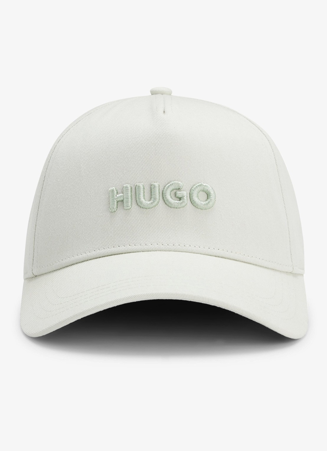 HUGO Pet van katoenen twill met logo - voorkant light/pastel green-331 / groen