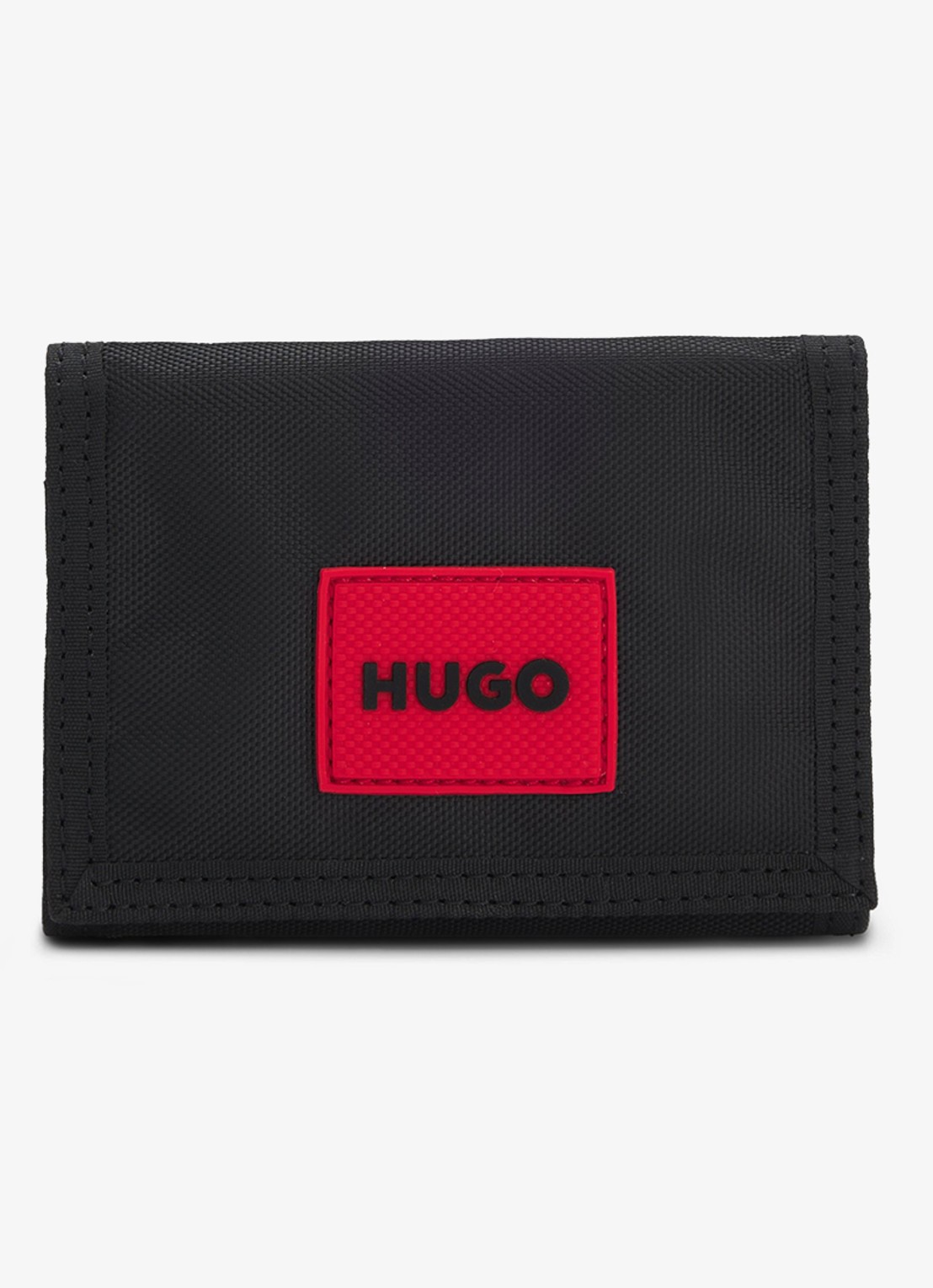 HUGO Portemonnee met logo  - voorkant 3 zwart