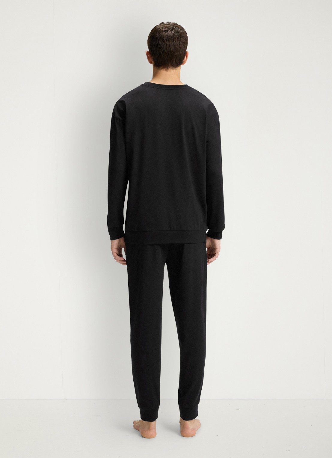 HUGO Pyjamaset met logo in giftset - achterkant 3 zwart