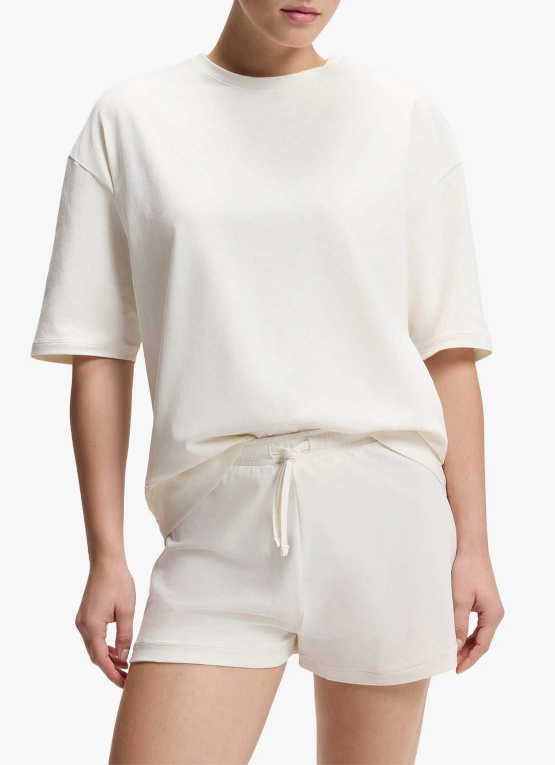 HUGO Pyjamaset met mesh detail - detail 3 wit