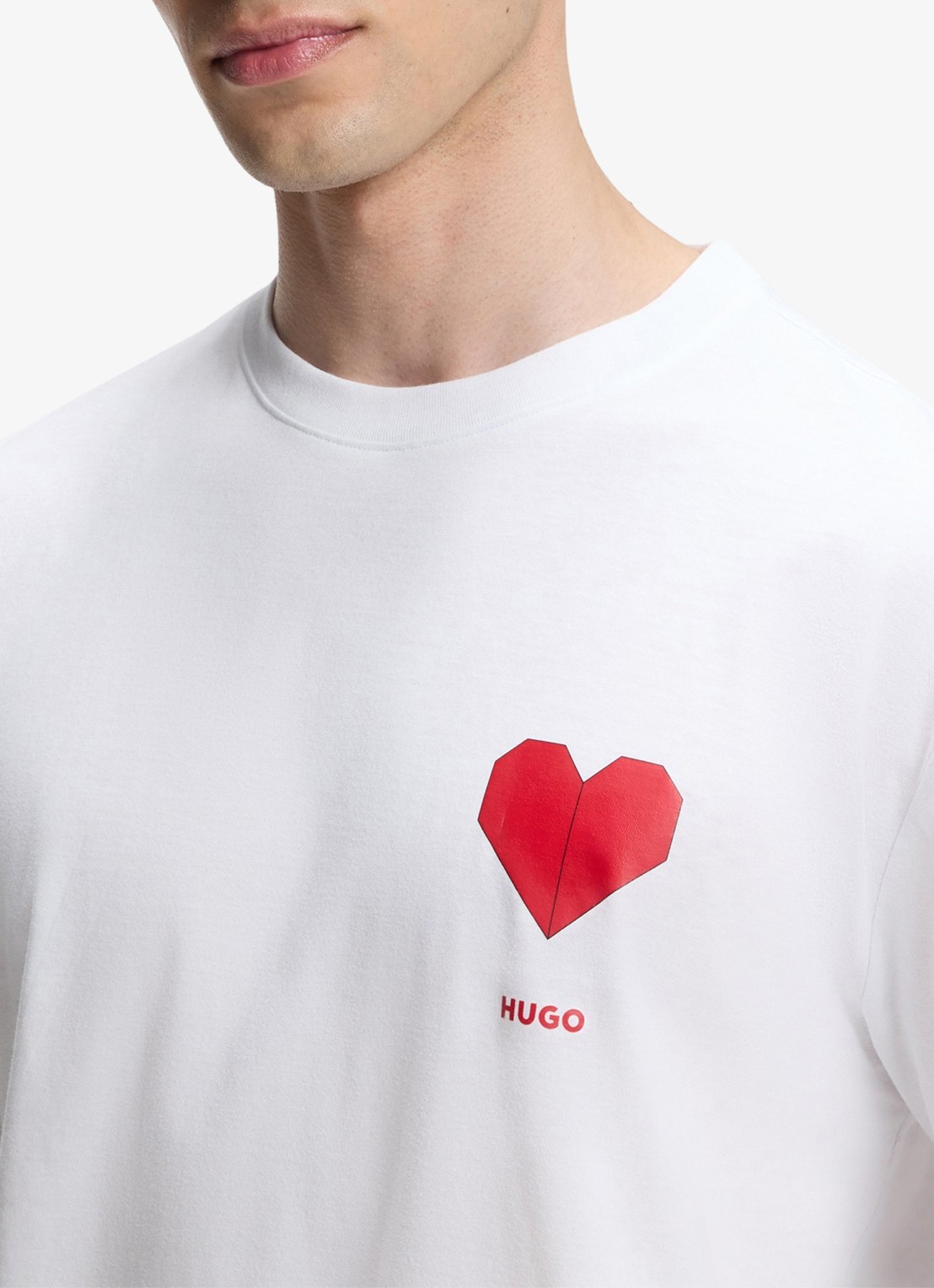 HUGO Pyjamaset van katoen met logo - detail 5 open miscellaneous-960 / wit