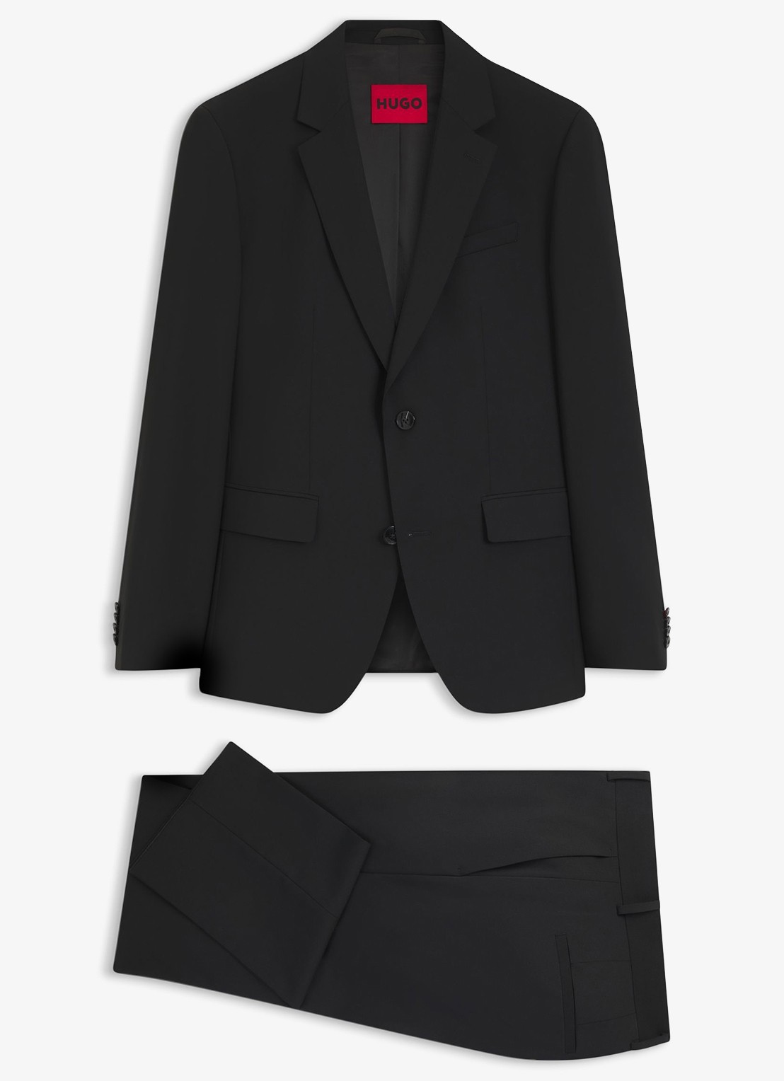 HUGO Regular fit 2-delig pak - voorkant zwart